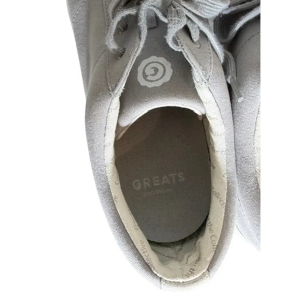 GREATS Brooklyn The Royale Knit Grey Low Top Sneakers Mens Made in Italy‎